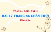Bài 17 trang 86 Toán 8 Chân trời sáng tạo Tập 2